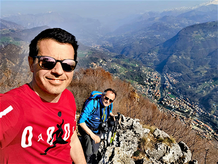 MONTE ZUCCO (1232 m) ad anello da S. Antonio Abb. (987 m) per la prima volta via Sonzogno (1108 m) - 31mar21 - FOTOGALLERY